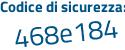 Il Codice di sicurezza è ef37 poi 3c8 il tutto attaccato senza spazi