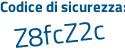 Il Codice di sicurezza è b37Zf6a il tutto attaccato senza spazi