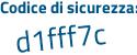 Il Codice di sicurezza è 8fd poi 7187 il tutto attaccato senza spazi