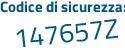 Il Codice di sicurezza è cZ1 segue 178c il tutto attaccato senza spazi