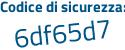 Il Codice di sicurezza è bb continua con 49789 il tutto attaccato senza spazi