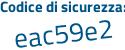 Il Codice di sicurezza è 871 continua con 7cf9 il tutto attaccato senza spazi