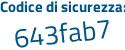 Il Codice di sicurezza è a866 poi 59a il tutto attaccato senza spazi