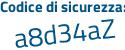 Il Codice di sicurezza è b segue 821578 il tutto attaccato senza spazi