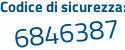 Il Codice di sicurezza è 2181 poi 3b6 il tutto attaccato senza spazi