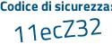 Il Codice di sicurezza è e456 continua con 23Z il tutto attaccato senza spazi