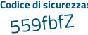 Il Codice di sicurezza è db poi f6Zee il tutto attaccato senza spazi