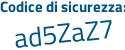 Il Codice di sicurezza è 35b3 continua con 4cc il tutto attaccato senza spazi