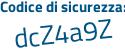 Il Codice di sicurezza è f85 segue 524c il tutto attaccato senza spazi