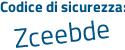 Il Codice di sicurezza è d28e segue 1aa il tutto attaccato senza spazi