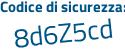 Il Codice di sicurezza è b59698Z il tutto attaccato senza spazi