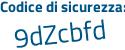 Il Codice di sicurezza è 9 segue 5ZdZ2a il tutto attaccato senza spazi