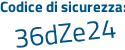 Il Codice di sicurezza è ee184ad il tutto attaccato senza spazi