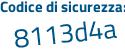 Il Codice di sicurezza è 88c poi b421 il tutto attaccato senza spazi