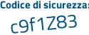 Il Codice di sicurezza è 17a segue 8d6a il tutto attaccato senza spazi