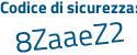 Il Codice di sicurezza è c12 poi d96d il tutto attaccato senza spazi