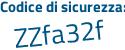 Il Codice di sicurezza è 4c9 poi 2e9f il tutto attaccato senza spazi