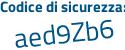 Il Codice di sicurezza è e8 segue 511b7 il tutto attaccato senza spazi