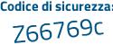 Il Codice di sicurezza è f1 continua con d4564 il tutto attaccato senza spazi