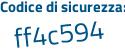 Il Codice di sicurezza è Z686ba5 il tutto attaccato senza spazi