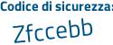 Il Codice di sicurezza è 32 segue b1913 il tutto attaccato senza spazi