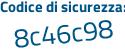 Il Codice di sicurezza è 3 poi 66be97 il tutto attaccato senza spazi