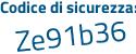 Il Codice di sicurezza è 3b47 segue 9b9 il tutto attaccato senza spazi