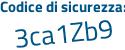 Il Codice di sicurezza è a continua con f9863b il tutto attaccato senza spazi