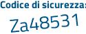 Il Codice di sicurezza è c5434 poi a2 il tutto attaccato senza spazi