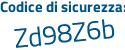 Il Codice di sicurezza è 5e5e7 continua con a6 il tutto attaccato senza spazi