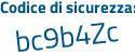 Il Codice di sicurezza è f68b78Z il tutto attaccato senza spazi