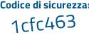 Il Codice di sicurezza è 1bb9 poi 1Z2 il tutto attaccato senza spazi