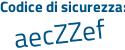 Il Codice di sicurezza è Z6f continua con b972 il tutto attaccato senza spazi