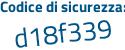 Il Codice di sicurezza è a6 continua con da3a9 il tutto attaccato senza spazi