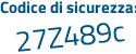 Il Codice di sicurezza è 736b1 continua con eb il tutto attaccato senza spazi