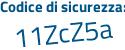 Il Codice di sicurezza è dd poi 42f89 il tutto attaccato senza spazi