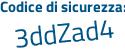 Il Codice di sicurezza è b poi 6c2Z1a il tutto attaccato senza spazi