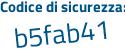 Il Codice di sicurezza è ee616da il tutto attaccato senza spazi