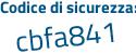 Il Codice di sicurezza è 7dd poi 2bdZ il tutto attaccato senza spazi