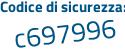 Il Codice di sicurezza è 47 segue c5d9b il tutto attaccato senza spazi