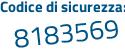 Il Codice di sicurezza è b1Zb poi Z53 il tutto attaccato senza spazi