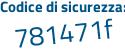 Il Codice di sicurezza è db98 poi c8Z il tutto attaccato senza spazi