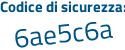 Il Codice di sicurezza è cc987 segue cb il tutto attaccato senza spazi