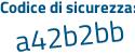 Il Codice di sicurezza è 934da poi 23 il tutto attaccato senza spazi