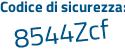 Il Codice di sicurezza è 74e6812 il tutto attaccato senza spazi