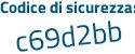 Il Codice di sicurezza è 1f6 continua con 7744 il tutto attaccato senza spazi
