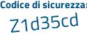 Il Codice di sicurezza è cca74 continua con 6d il tutto attaccato senza spazi