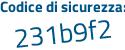 Il Codice di sicurezza è 96d9 segue b64 il tutto attaccato senza spazi