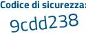 Il Codice di sicurezza è ca66 poi 7ef il tutto attaccato senza spazi