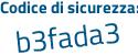 Il Codice di sicurezza è c993 poi 77d il tutto attaccato senza spazi